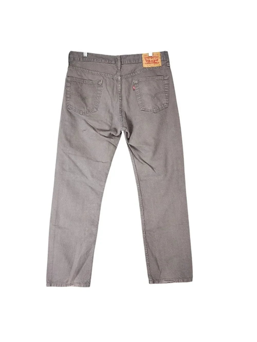 Levis Jeans Mens 34x32 Gray 514 Cotton Denim Regular Fit Straight Leg *Read*